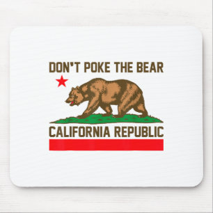 Berühre den Bären nicht Kalifornien Republik Kalif Mousepad