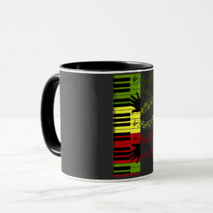 Berühre den Rhythmus – Farbige Klaviertasten Musik Tasse