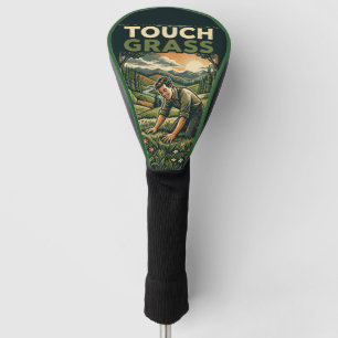 Berühre Gras im Vintage-Retro-Stil Outdoor-Landsch Golf Headcover