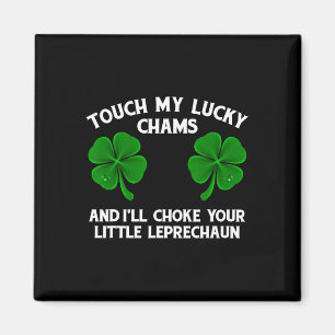 Berühre meinen Glücksbringer Lustiger St. Patrick' Magnet