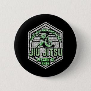 Berühre Mich Ft BJJ Humor Brasilianisches Jiu Jits Button