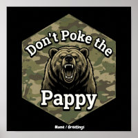 Berühre nicht den Papa Lustiger Robuster Grizzlybä