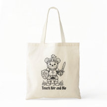 Berühre sie und stirb Ritter Buch Freund Teddybär