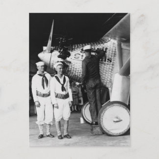 Berühren des Geistes von St. Louis: 1927 Postkarte