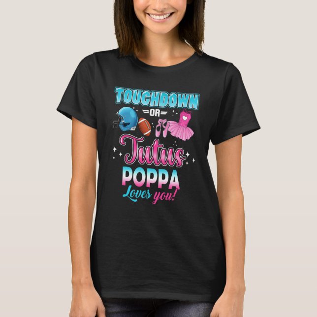 Berühren von Geschlechtern oder Tutus Poppa-Matchi T-Shirt (Vorderseite)