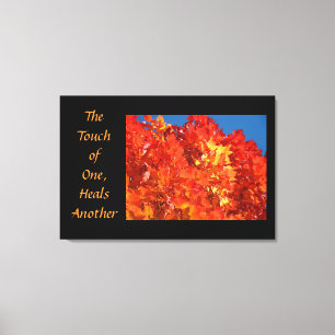 Berührung von einem heilt ein anderes Leinwand Kun