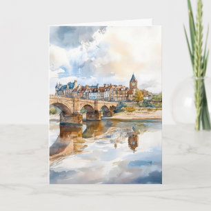 Berwick Aquarellposter Wandkunst Berwick Wand Karte
