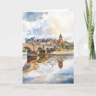 Berwick Aquarellposter Wandkunst Berwick Wand Karte