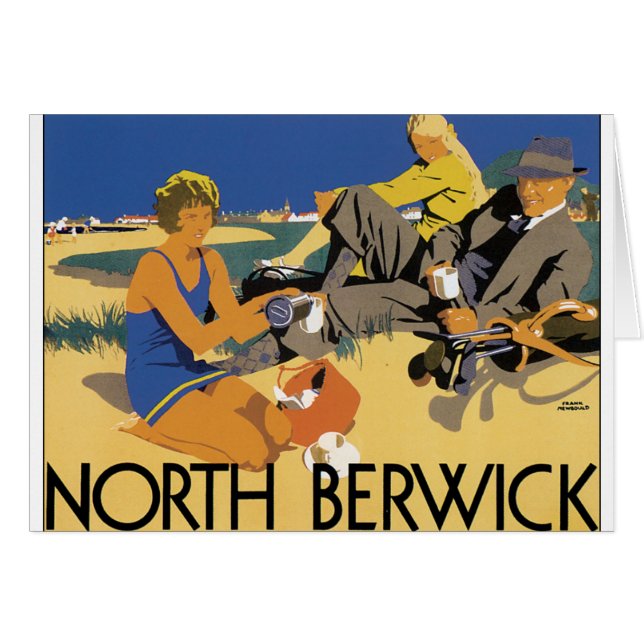 Berwick, Vintages Reiseplakat Schottlands (Vorderseite (Horizontal))