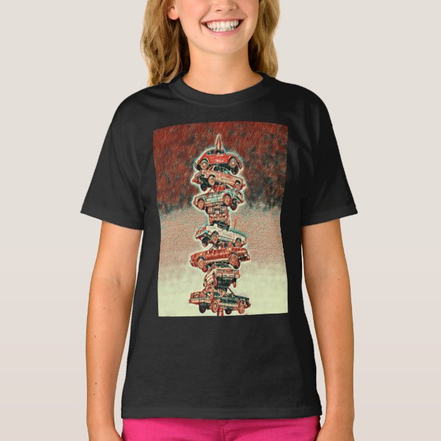 Berwyn car spindle, Berwyn, Illinois Red Shades Cl T-Shirt (Vorderseite)