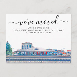 Berwyn Moving Ankündigung Postcard