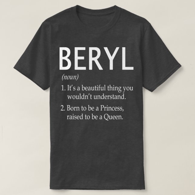 Beryl Name Gift T-Shirt (Design vorne)