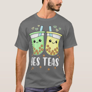 Bes Teas Besties Kawaii Cute Best Boba Friends Gir T-Shirt