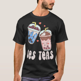 Bes Teas Besties Niedlich Kawaii Bubble Tea Boba T-Shirt