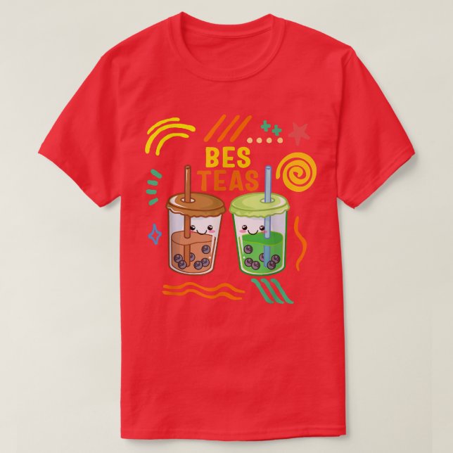 Bes Teas Bubble Tea Bubble Milk T-Shirt (Design vorne)