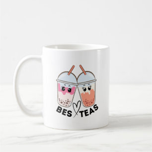 Bes-teas Funny Bubble Tee BESTE FREUNDIN Bestie Ni Kaffeetasse