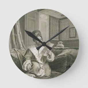 Besagter MustaphaPasha verwundet am Kampf von Runde Wanduhr