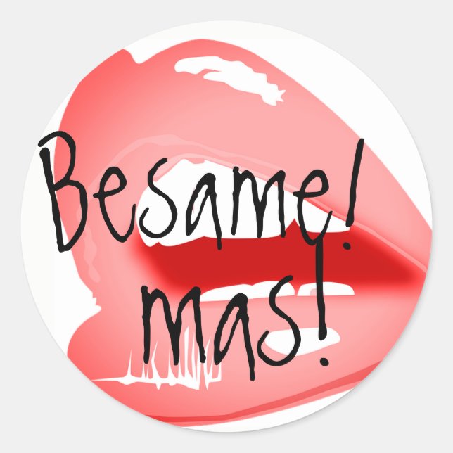 Besame mas Aufkleber (Vorderseite)