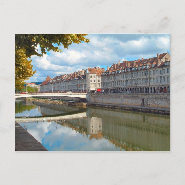 Besançon Along the riverbank Postkarte (Vorderseite)