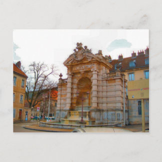 Besançon, antiker Brunnen Postkarte