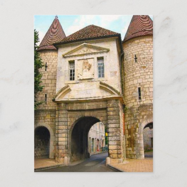 Besançon, Old city Gateway Postkarte (Vorderseite)