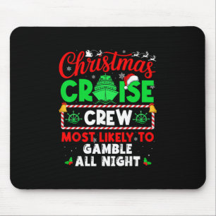 Besatzung auf Weihnachtskreuzfahrt, die am wahrsch Mousepad