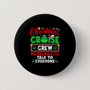 Besatzung auf Weihnachtskreuzfahrt, mit der man am Button