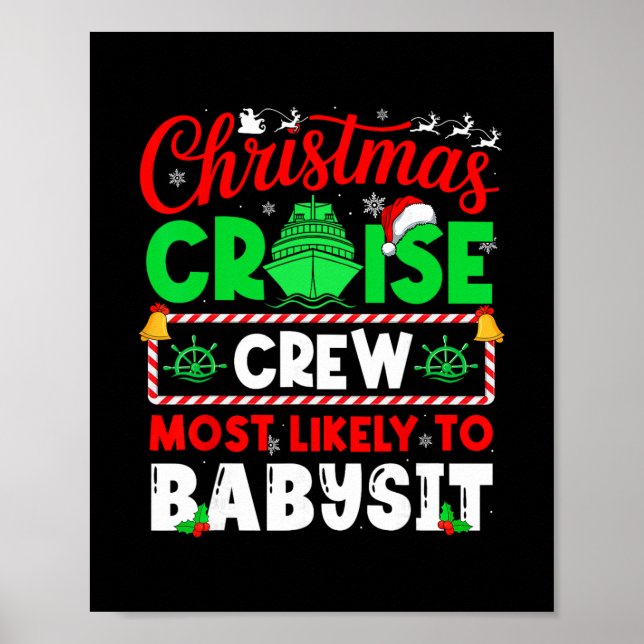 Besatzung der Weihnachtskreuzfahrt am wahrscheinli Poster (Vorne)