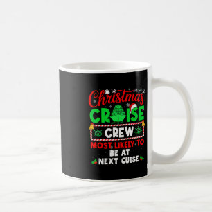 Besatzung der Weihnachtskreuzfahrt, die am wahrsch Kaffeetasse