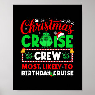 Besatzung der Weihnachtskreuzfahrt, die am wahrsch Poster