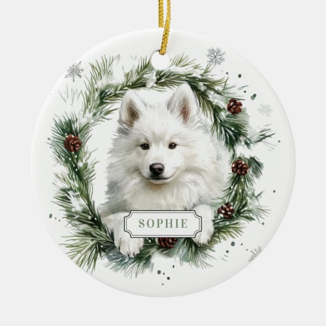Besäumte Keramik Circle Ornament (Vorne)