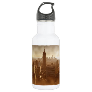 Beschädigter Foto-Effekt New York Trinkflasche