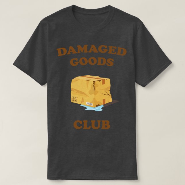 Beschädigter Waren Club Trauma Spaß T-Shirt (Design vorne)