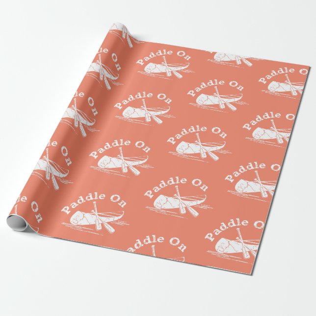 Beschädigtes Paddel beim Design - Matte Wrapping P Geschenkpapier (Ungerollt)