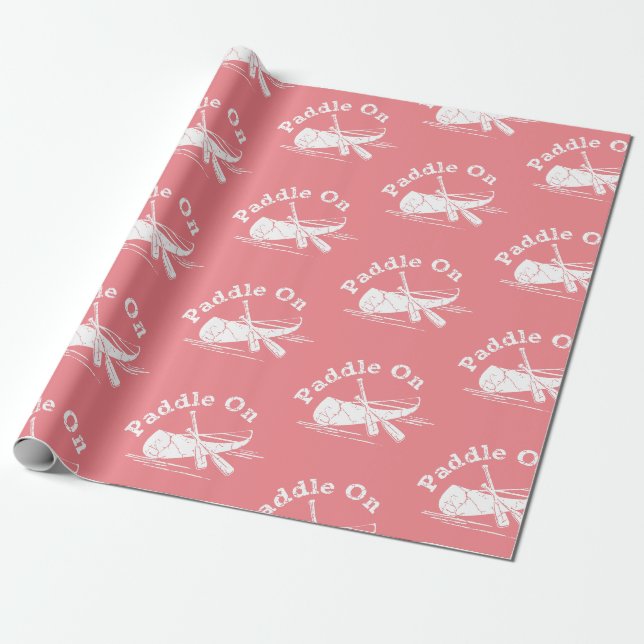 Beschädigtes Paddel beim Design - Matte Wrapping P Geschenkpapier (Ungerollt)