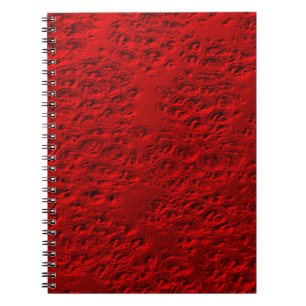 Beschädigtes rotes Metall Notizblock