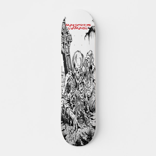 BESCHÄDIGUNGS-ZOMBIE-SKATEBOARD SKATEBOARD (Vorne)