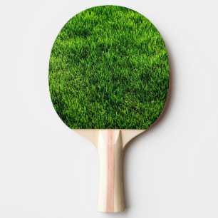 Beschaffenheit des grünen Grases von einem Tischtennis Schläger