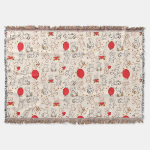 Beschaffenheit mit Teddybären Decke