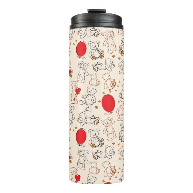 Beschaffenheit mit Teddybären Thermosbecher (Vorderseite)