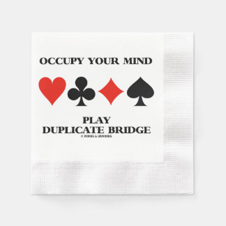 Beschäftige deinen Geist Spiel Doppelkopf Kartenfa Serviette