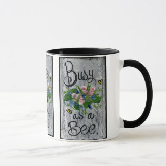 Beschäftigt als Biene Tasse