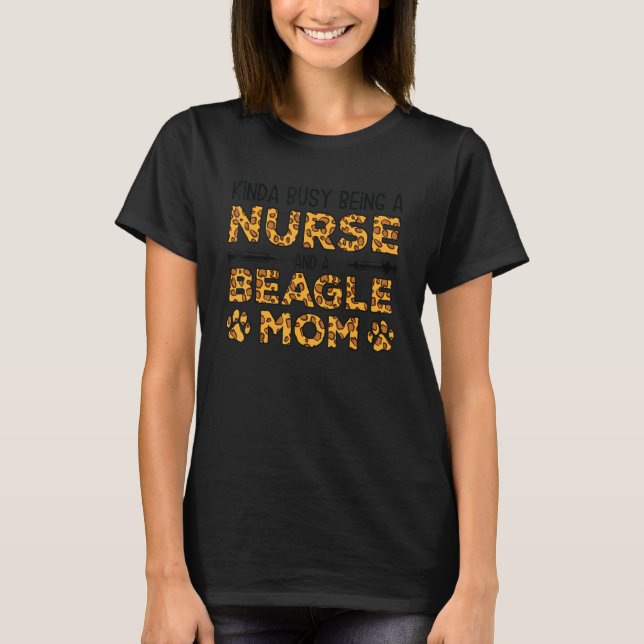 beschäftigt als Krankenschwester Hundemutter - Bea T-Shirt (Vorderseite)