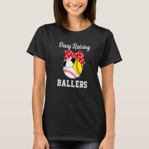 beschäftigt, Baller zu züchten Baseball Softball S T-Shirt