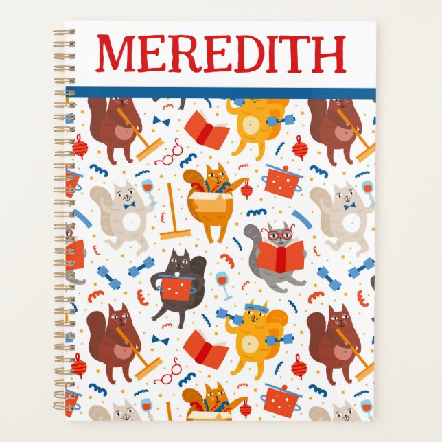 beschäftigt Cats Planner Planer (Vorderseite)