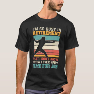 Beschäftigt im Ruhestand pensionierter Fechter Flo T-Shirt