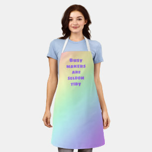 beschäftigt Macher sind selten Tidy Rainbow Schürz Schürze