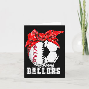 Beschäftigt mit der Erziehung von Ballern Baseball Karte