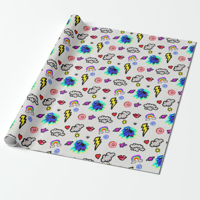 Beschäftigt mit Geschenkpapier (Ungerollt)