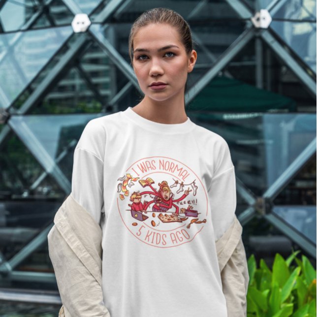 beschäftigt Mutter Funny Abzeichen T-Shirt (Von Creator hochgeladen)